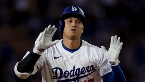 Los Angeles Dodgers designated hitter Shohei Ohtani runs the bases after hitting a home run during the ninth inning of a baseball game against the Minnesota Twins Tuesday, July 22, 2025, in Los Angeles.(AP Photo/Eric Thayer)