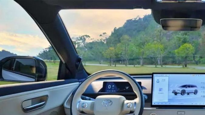 El interior del Toyota bZ3X