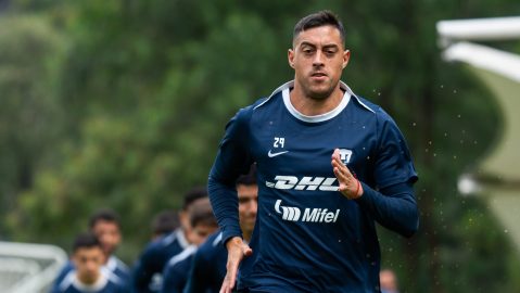 iudad de México, 27 de septiembre de 2024. Rogelio Funes Mori, durante un entrenamiento de los Pumas de la UNAM previo al partido de la jornada 10 del torneo Apertura de la Liga BBVA MX, en contra de las Águilas del América, celebrado en Cantera. Foto: Imago7/ Diego Padilla