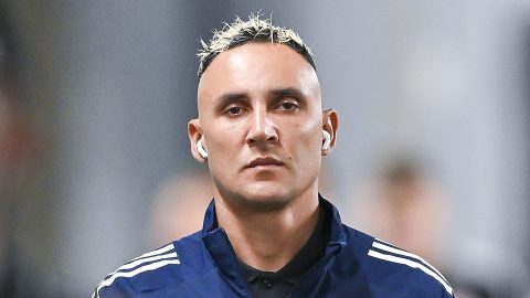 Las Vegas, Nevada, Estados Unidos, 22 de junio de 2025. Keylor Navas, durante el partido correspondiente a la fase de grupos del Grupo A de la Copa Oro de la CONCACAF 2025, entre la Selección Nacional de México y la Selección de Costa Rica, celebrado en el Allegiant Stadium. Foto: Imago7/ Etzel Espinosa