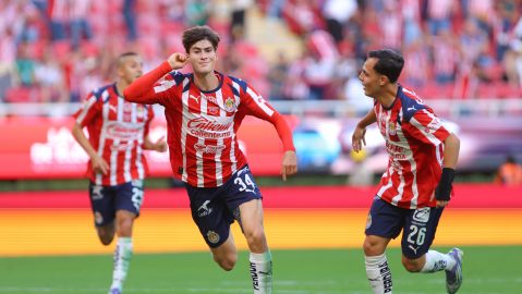 Zapopan, Jalisco, 26 de julio de 2025. , durante el partido correspondiente a la jornada 3 del torneo Apertura 2025 de la Liga BBVA MX, entre las Chivas Rayadas del Guadalajara y el Atlético San Luis, realizado en el estadio Akron. Foto: Imago7/ Juan Carlos Cubeyro.