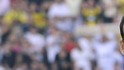 The team of Real Madrid poses prior a friendly soccer match between Borussia Dortmund and Real Madrid CF at the Signa Iduna Park in Dortmund, Germany, Wednesday, Aug. 19, 2009. Up from left: Real's Christoph Metzelder, Pepe, Karim Benzema, Xabier Alonso Olano, Iker Cassillas, Cristiano Ronaldo. Down from left: Miguel Torres, Kaka, Marcelo, Esteban Felix Granero, Lassana Diarra. (AP Photo/Martin Meissner)