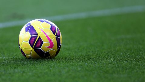 A general view of the matchballduring their English Premier League soccer match between Sunderland and Everton at the Stadium of Light, Sunderland, England, Sunday, Nov. 9, 2014. (AP Photo/Scott Heppell)