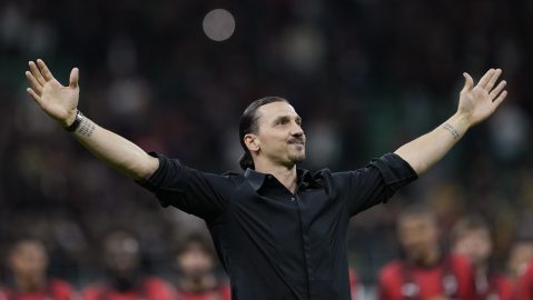 Zlatan Ibrahimovic, actual presidente deportivo del AC de Milán.