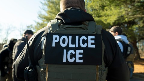 FILE - U.S. Immigration and Customs Enforcement Baltimore Field Officer director Matt Elliston listens during a briefing, Monday, Jan. 27, 2025, in Silver Spring, Md. (AP Photo/Alex Brandon, File)