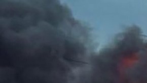 Camioneta incendiada