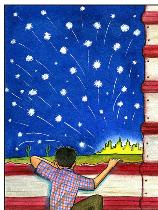The illustration of Felipe Galindo 