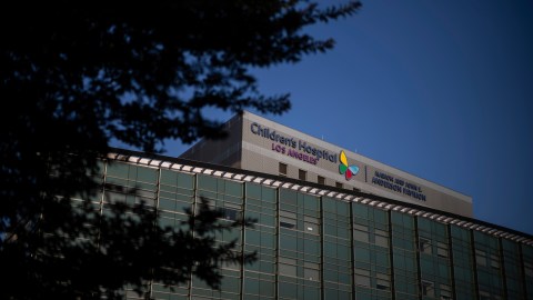 Children's Hospital Los Angeles, the country's biggest public provider of gender-affirming care for children and teens, is seen in Los Angeles, Thursday, July 3, 2025. (AP Photo/Jae C. Hong)