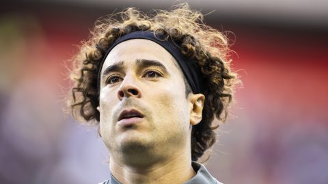 Tijuana, Baja California, 15 de abril de 2022. Guillermo Ochoa , durante el partido de la jornada 14 del Torneo Grita México Clausura 2022 de la Liga BBVA MX , entre los Xolos de Tijuana y las Águilas del América, celebrado en el estadio Caliente. Foto: Imago7/ Alejandro Gutiérrez Mora