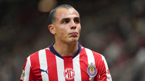 Zapopan, Jalisco, 11 de enero de 2025. , durante el partido correspondiente a la jornada 1 del torneo Clausura 2025 de la Liga BBVA MX, entre las Chivas Rayadas del Guadalajara y los Guerreros de Santos Laguna, realizado en el estadio Akron. Foto: Imago7/Andrés Sepúlveda