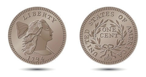 Moneda de Libertad con gorra, 1794