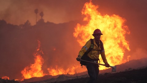 Los bomberos estaban luchando contra las llamas en el oeste de Washington, cuando ICE detuvo su trabajo.
