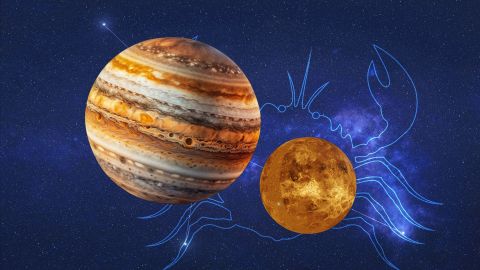La conjunción de Venus y Júpiter en Cáncer exalta a ambos planetas.