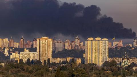 El ataque contra la sede del Gobierno de Ucrania, es el primero de este tipo desde que comenzó el conflicto en febrero de 2022.Imagen