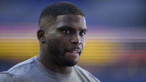 Miami Dolphins wide receiver Tyreek Hill (10) walks on the field before an NFL football game against the Indianapolis Colts, Sunday, Sept. 7, 2025, in Indianapolis. (AP Photo/Zach Bolinger)