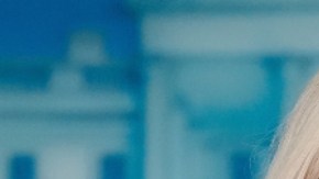 Karoline Leavitt y Jimmy Kimmel.