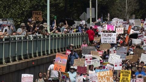 Manifestación celebrada en las calles de Washington