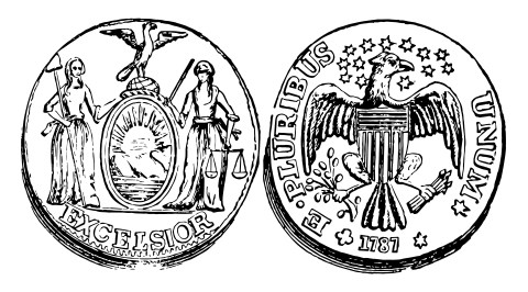 Moneda New York Excelsior 1787