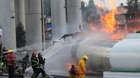Pipa de gas explotó en Iztapalapa