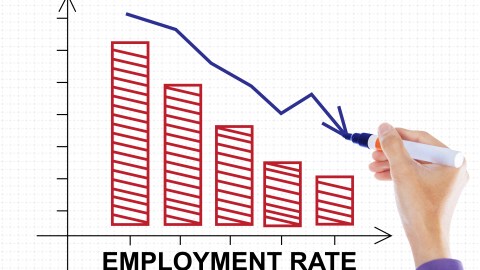 Reporte de empleo a la baja