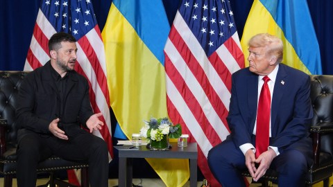 El presidente Donald Trump se reunió con el presidente de Ucrania, Volodimir Zelenskyy, durante la Asamblea General de la ONU.