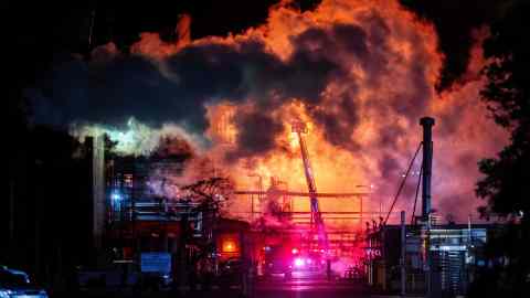 El incendio ocurrió el jueves por la noche.