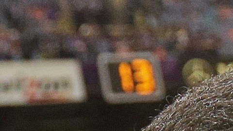 FILE - Baltimore Ravens defensive end Arthur Jones (97) kisses the Vince Lombardi Trophy after defeating the San Francisco 49ers in the NFL Super Bowl XLVII football game, Sunday, Feb. 3, 2013, in New Orleans. (AP Photo/Dave Martin, File)