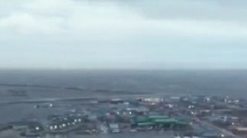 El Servicio Meteorológico Nacional informó que los restos del tifón Halong golpearon con fuerza de huracán el domingo.