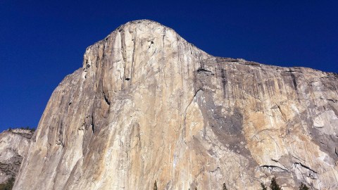 FILE - This Jan. 14, 2015 file photo shows El Capitan in Yosemite National Park, Calif. Officials at Yosemite say a chunk of rock broke off El Capitan on Wednesday, Sept. 27, 2017, along one of the world's most famously scaled routes at the height of climbing season. (AP Photo/Ben Margot, File)