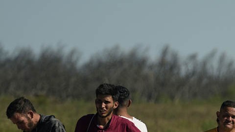 Inmigrantes en la frontera sur
