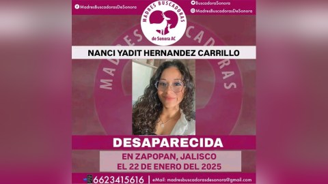 Joven desaparecida