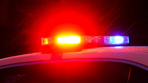 FILE - Shown is a Philadelphia police car with flashing lights in Philadelphia, Monday, Jan. 17, 2022. The Philadelphia Lodge of the Fraternal Order of Police has filed a lawsuit Wednesday, Feb. 23, 2022 seeking to stop a city law banning officers from pulling over drivers for low-level offenses from going into effect saying the law illegally pre-empts existing state laws on traffic violations. (AP Photo/Matt Rourke, File)