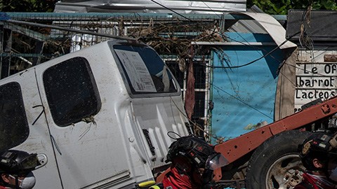 Rescate por lluvias en México