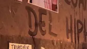 Homenaje por la muerte de Eduardo Ruiz por el disparo de un policía durante una manifestación.