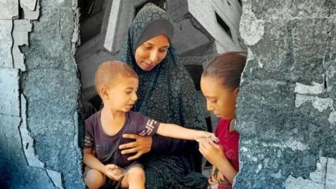 Hadeel Daban vive en el cuarto piso con su esposo y sus tres hijos pequeños.