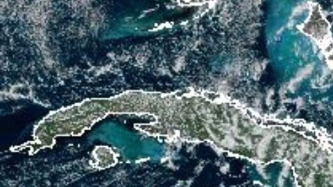Imagen de satélite de la tormenta tropical Melissa el viernes 25 de octubre de 2025.