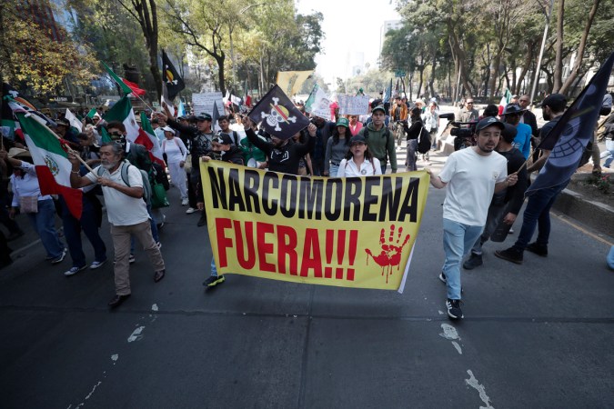 Nueva marcha de la Generación Z en Ciudad de México se realizó sin incidentes y con escasa participación