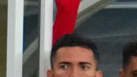 Costa Rica head coach Miguel Herrera reacts after Manfred Ugalde (9) scored a goal on a penalty shot against the Dominican Republic during a CONCACAF Gold Cup soccer match Wednesday, June 18, 2025, in Arlington, Texas. (AP Photo/Julio Cortez)