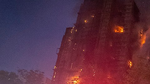 Incendio en Hong Kong