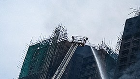 Incendio en Hong Kong
