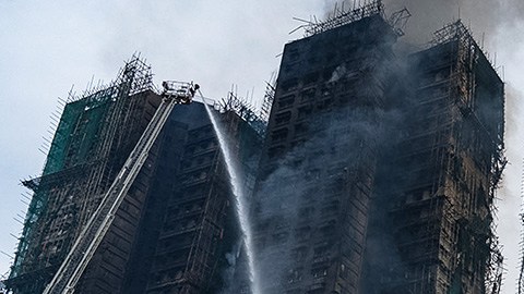 Incendio en Hong Kong