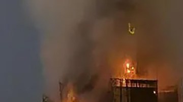 Incendio en Hong Kong