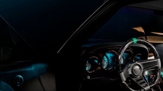 Interior del Ringbrothers Kingpin Mustang