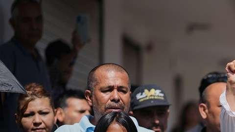 Marcha en Michoacán