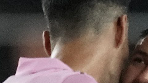 Messi junto a Josef en el Inter Miami.