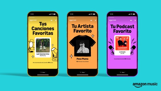 El resumen del año está disponible para todos los usuarios de Amazon Music