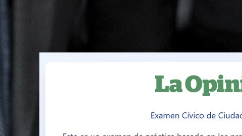 USCIS aplica un nuevo examen para la ciudadanía.