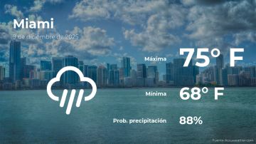 Conoce el clima de hoy en Miami