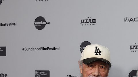 Edward James Olmos, Luis Valdez, Lou Diamond Phillips y Lupe Valdez en la premiere de "American Pachuco: The Legend of Luis Valdez".