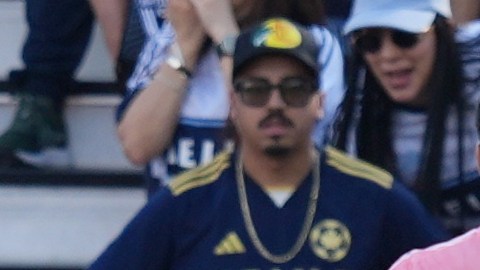 Inter Miami celebrates after Vancouver Whitecaps defender Édier Ocampo scored an own goal during the first half of the MLS Cup final soccer match Saturday, Dec. 6, 2025, in Fort Lauderdale, Fla. (AP Photo/Rebecca Blackwell)